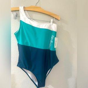 NWT TEAL SWIM SUIT. Large
